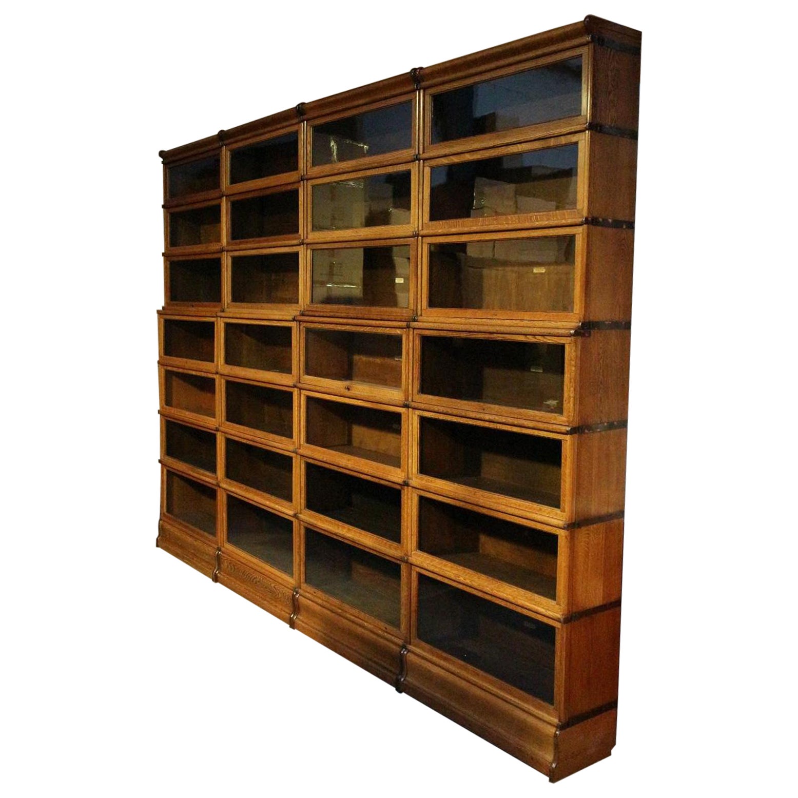 Large Oak Globe Wernicke Bookcase