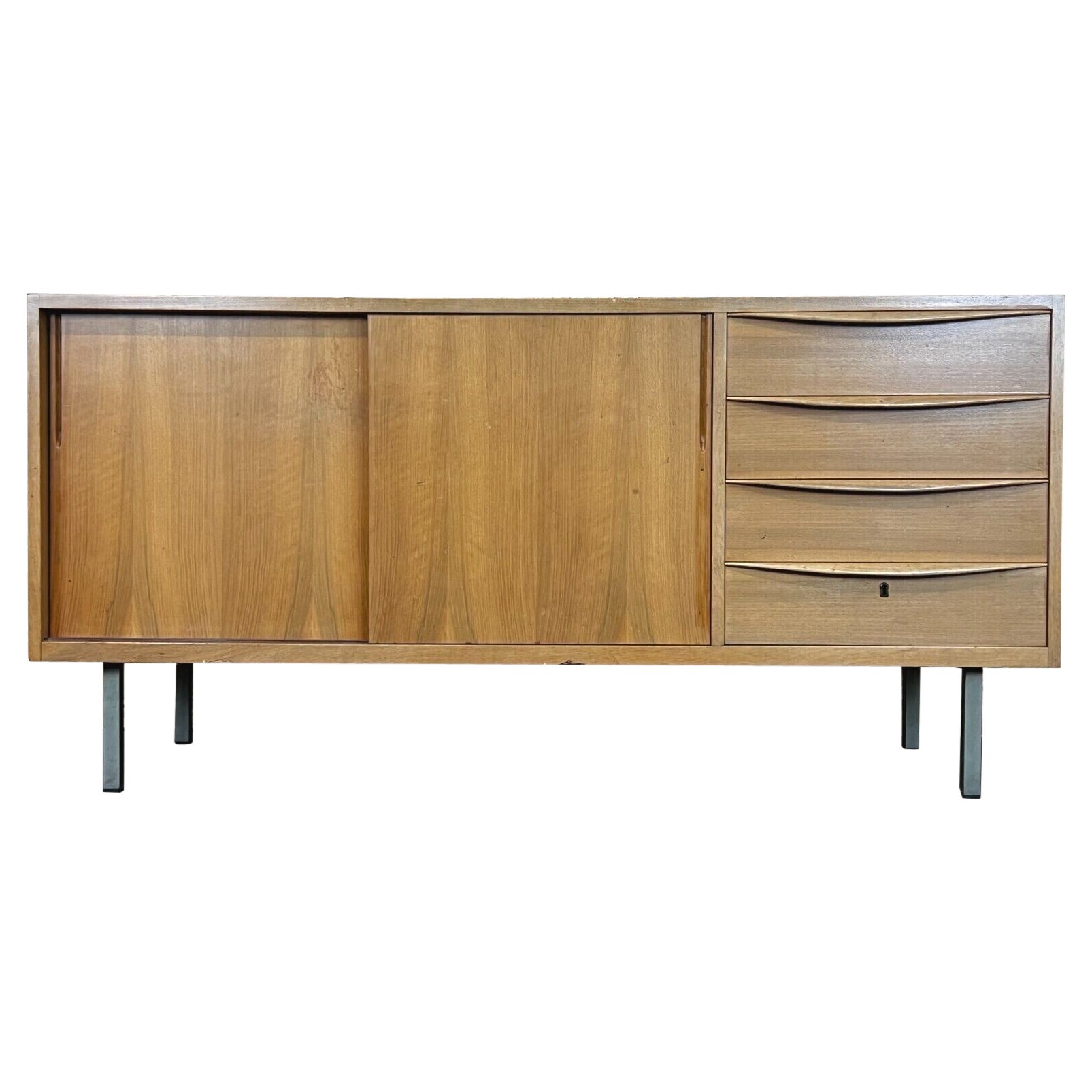 60s 70s Sideboard Credenza Cabinet Danish Modern Design Denmark 70s For Sale