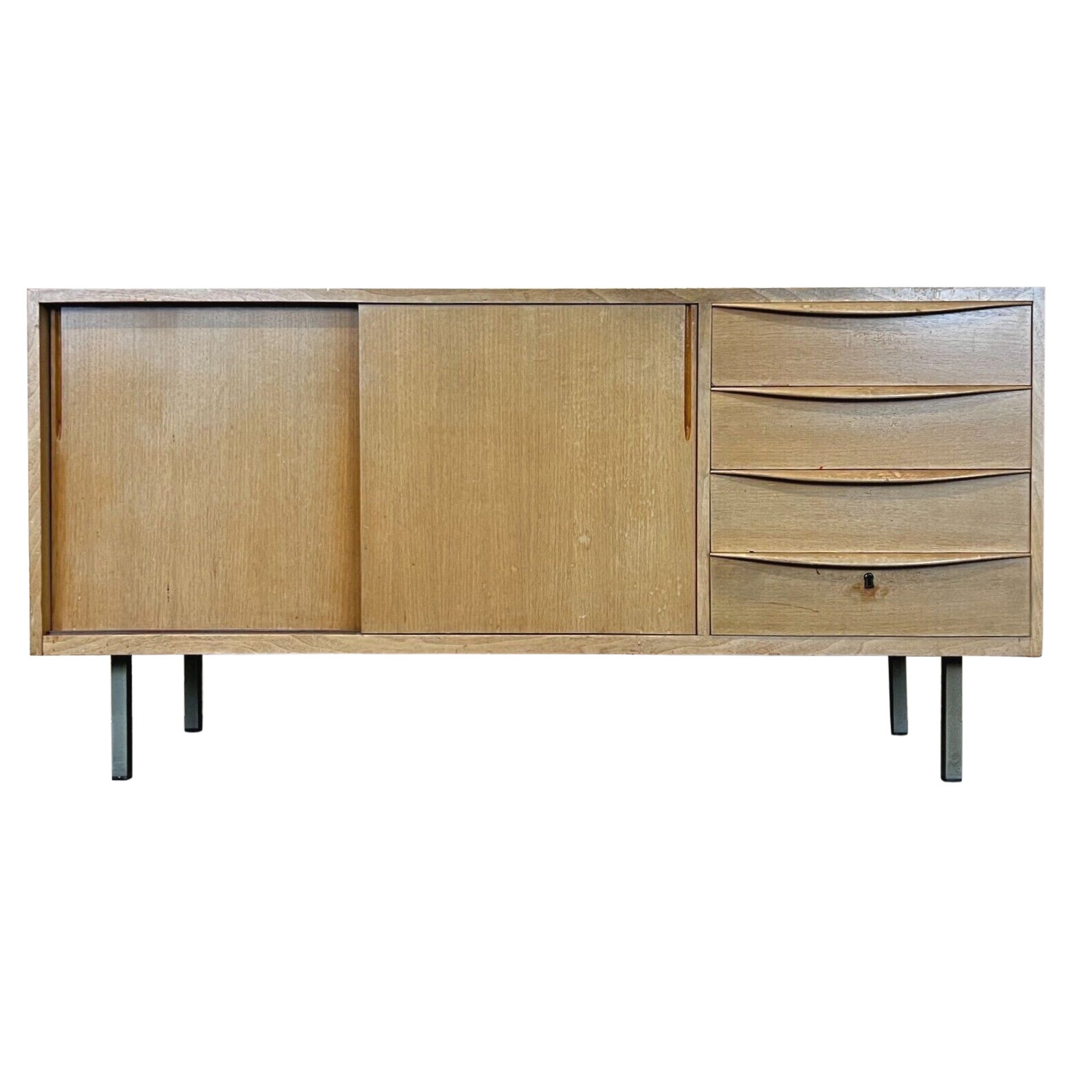 60s 70s Sideboard Credenza Cabinet Danish Modern Design Denmark 70s For Sale