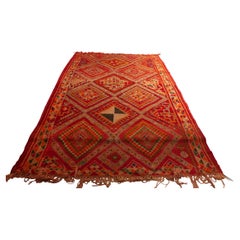 Retro Colorful Moroccan Carpet