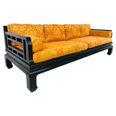 Baker Ebonized Ming Sofa