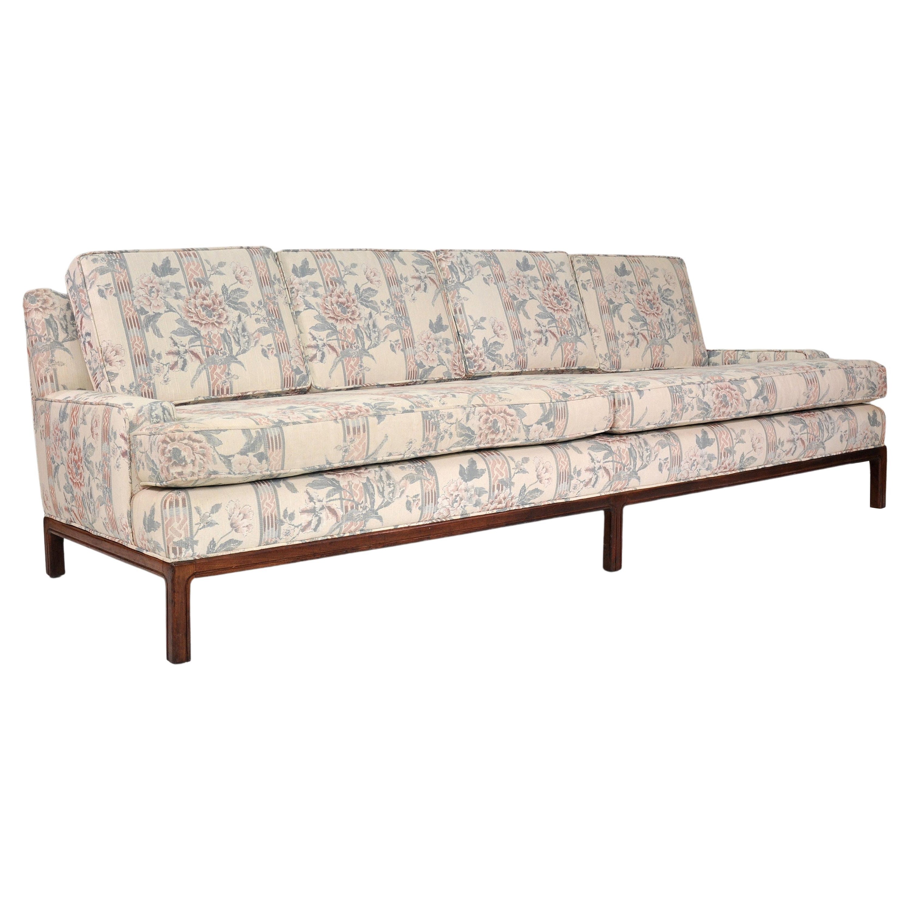 Midcentury Harvey Probber Style Walnut Sofa
