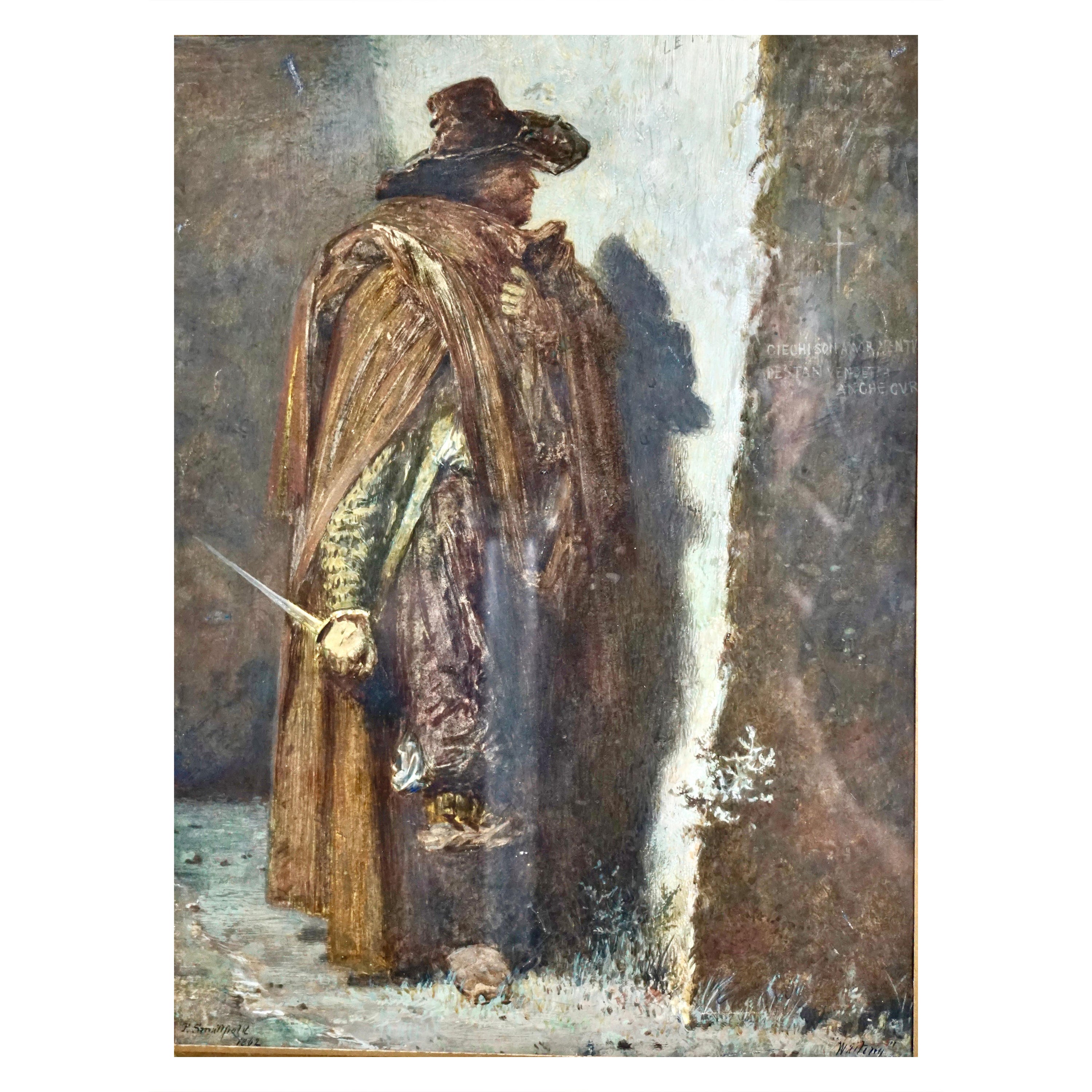 Frederick Smallfield, ARWS Watercolor Titled "Waiting" For Sale