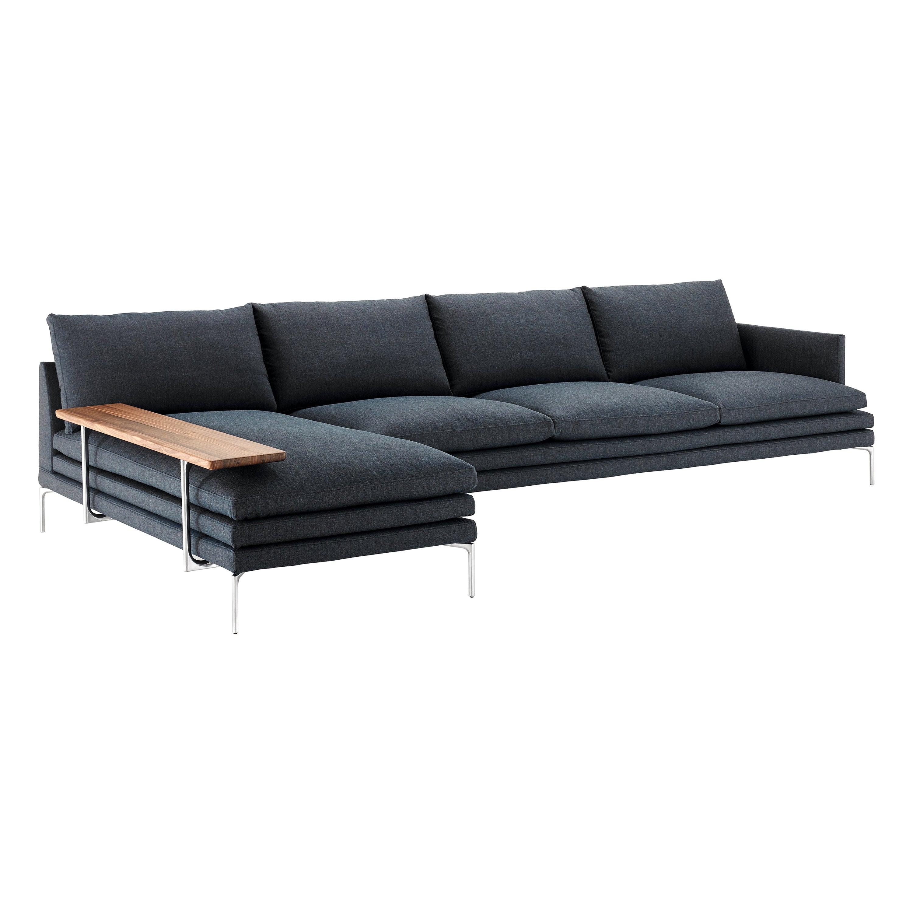 Zanotta William Modular Sofa in Vins Fabric and Steel Frame by Damian Williamson For Sale