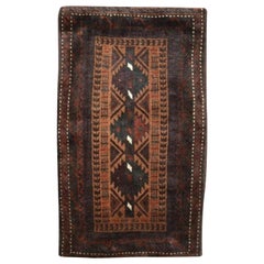 Old Afghan Baluch Pushti 'Pillow' with Plain Weave Back