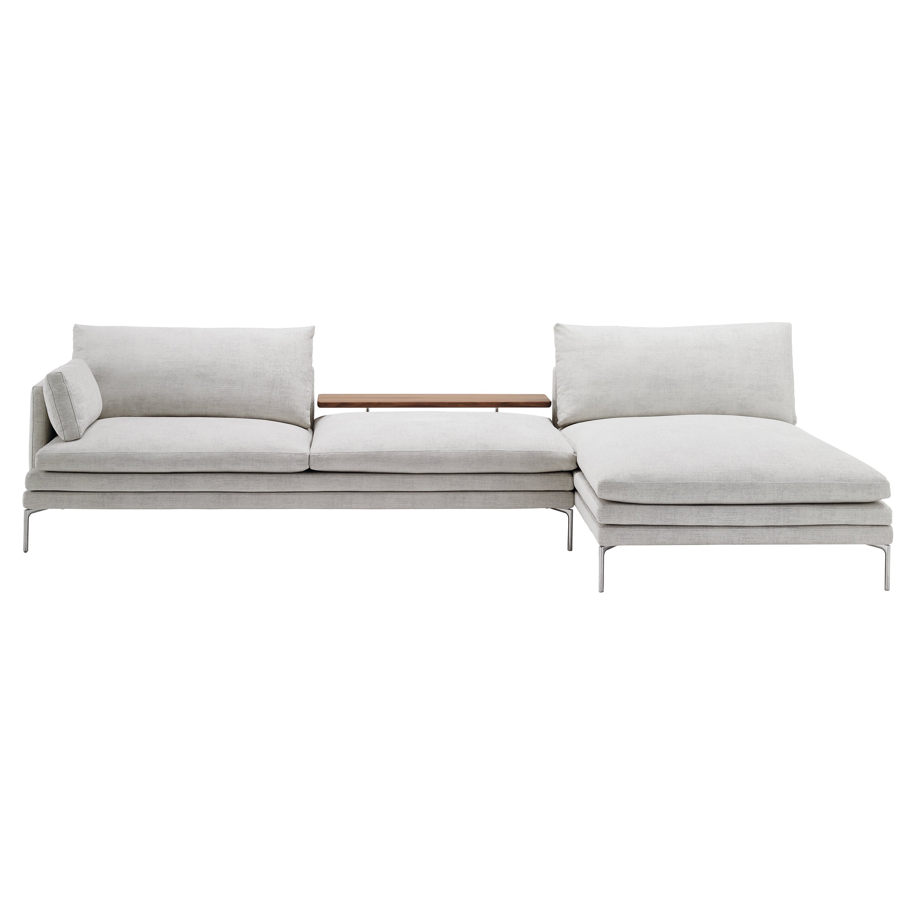 Zanotta William Sofa in Vins Fabric with Steel Frame by Damian Williamson For Sale