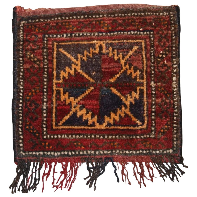 Old Afghan Baluch Chanteh with Lotus Leaf Design For Sale