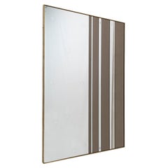 Attributed to Romeo Rega Mid-Century Modern Italian Bicolor Wall Mirror, 1970s