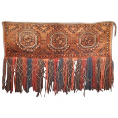 Antique Ersari Turkmen Torba of Large Size, Dowry Weaving, circa 1900