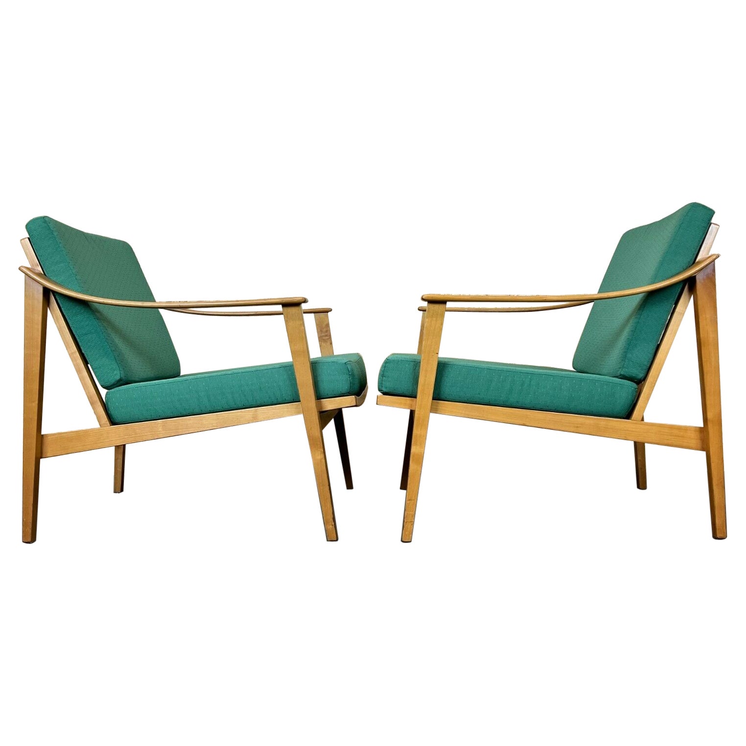 2x 60s 70s Easy Chair Lounge Chair Danish Modern Design