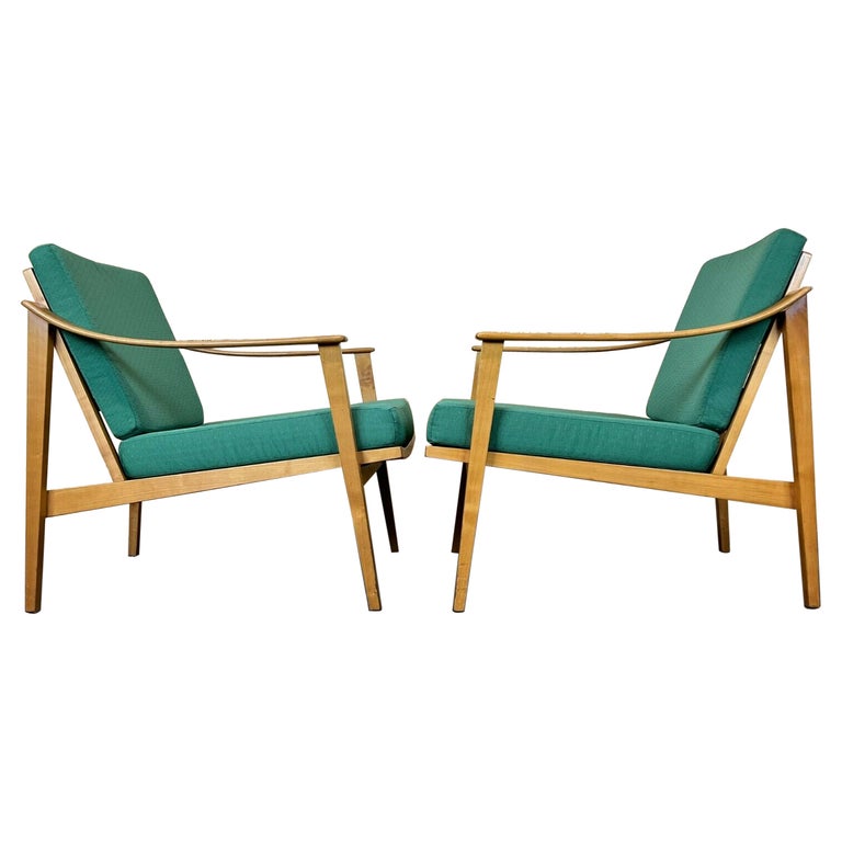 2x 60s 70s Easy Chair Lounge Chair Danish Modern Design For Sale at 1stDibs