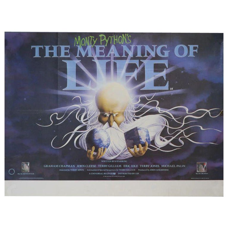 The Meaning of Life, Unframed Poster, 1983 For Sale at 1stDibs