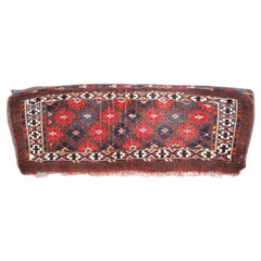 Antique Yomut Turkmen Torba, Great Design and Colour