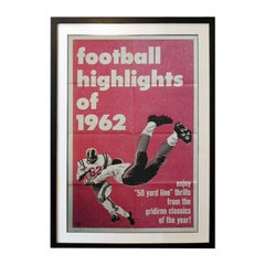 Vintage Football Highlights of 1962, Unframed Poster