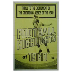 Vintage Football Highlights of 1960, Unframed Poster