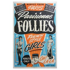 Parisienne Follies, Unframed Poster, 1940's