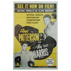 Floyd Patterson Vs. Roy Harris, Unframed Poster, 1958