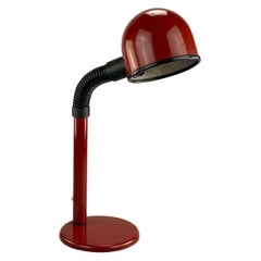 Used 60s 70s Ball Lamp Lamp Light Red Table Lamp Space Age Design 60s 70s