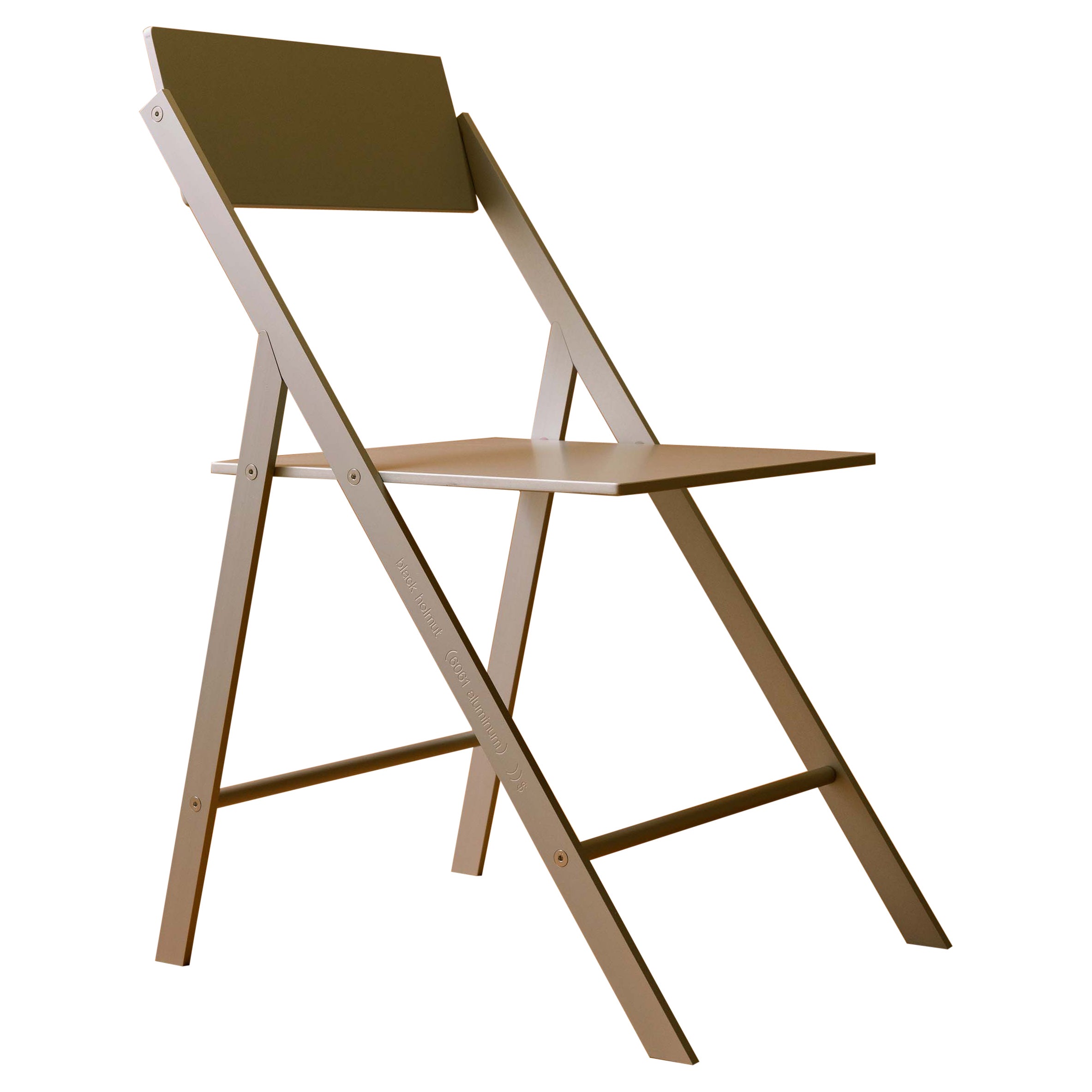 The Folding Chair in 6061 Aluminum 'Clear Finish'