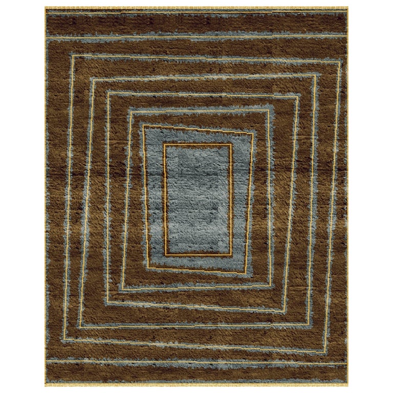 Nazmiyal Collection Geometric Modern Transitional Rug. 7 ft x 11 ft For ...