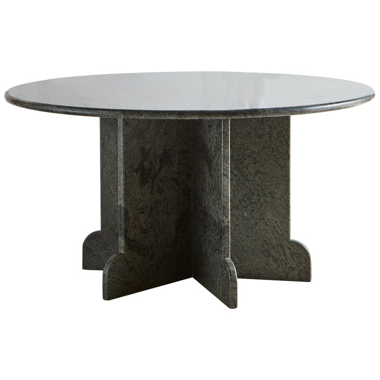 Round Green Granite Dining Table, 20th Century at 1stDibs | round ...