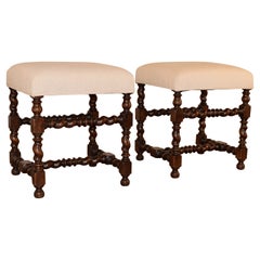 Pair of 19th Century Turned Stools