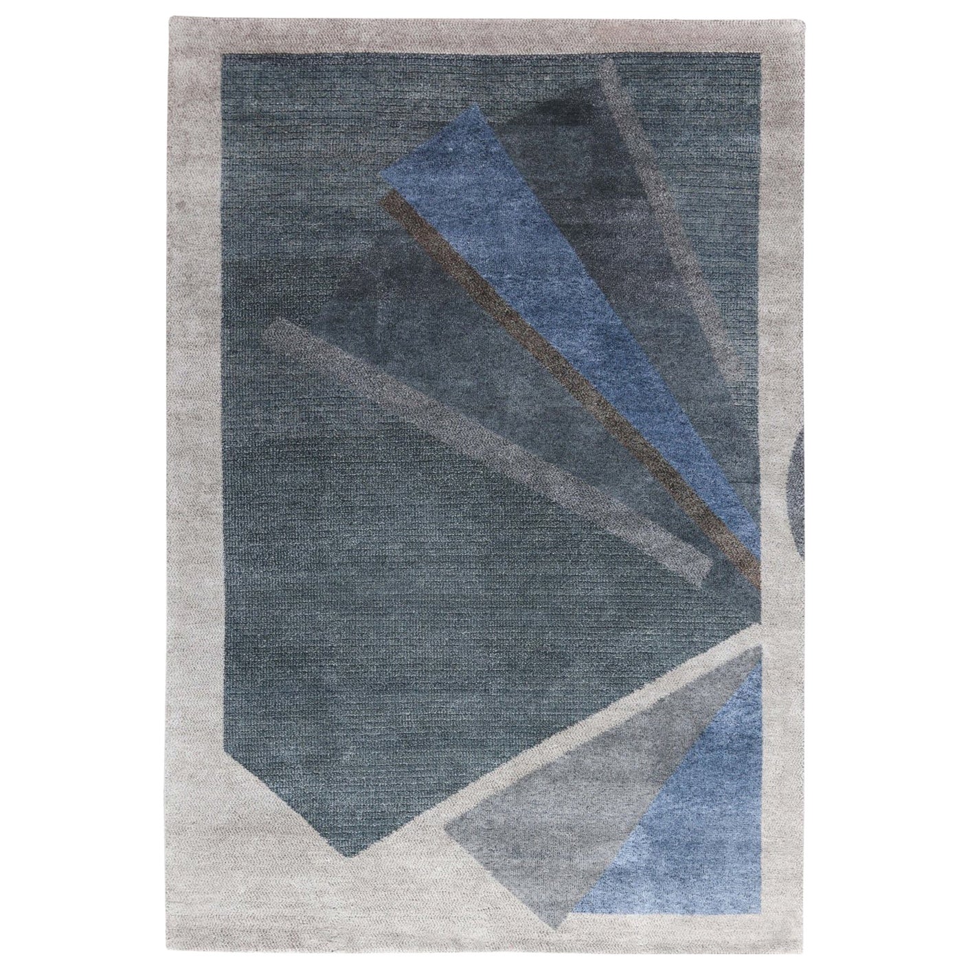 Nazmiyal Collection Geometric Modern Transitional Rug. 7 ft 5 in x 11 ft