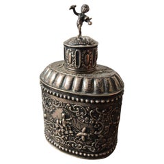 1890s European Sterling Silver Bumble Bee Box