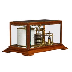 Walnut Cased Barograph by Depree and Young Ltd Exeter