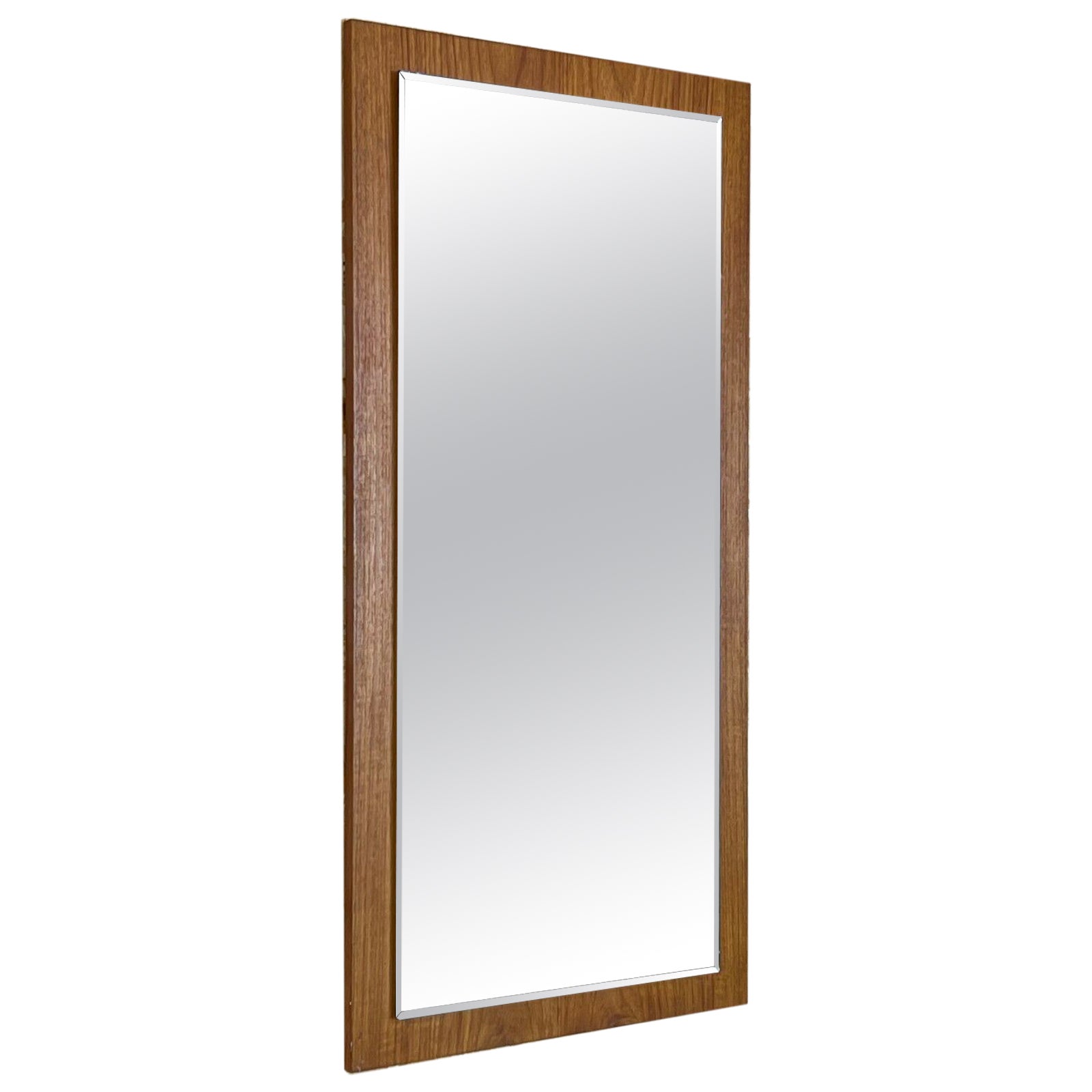 60s 70s Teak Mirror Mirror Wall Mirror Danish Modern Design, Denmark For Sale