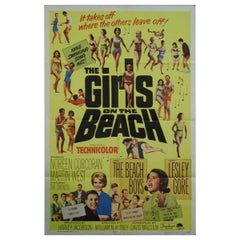 The Girls on The Beach, Unframed Poster, 1965