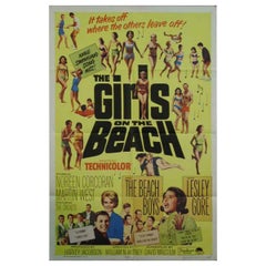 Vintage The Girls on The Beach, Unframed Poster, 1965