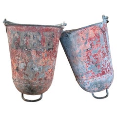 Pair of Early 20th Century Fire Buckets