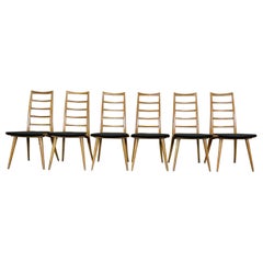 6x 60s 70s Chairs Dining Chairs Danish Design 60s