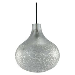 60s 70s Peill & Putzler Hanging Lamp Ceiling Lamp Glass Space Design