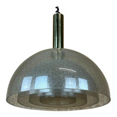 60er und 70er Jahre Carlo Nason für Mazzega Puegoso Glas-Kronleuchterlampe, Design 1960er Jahre