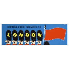 1960's London Travel Poster by Harry Stevens