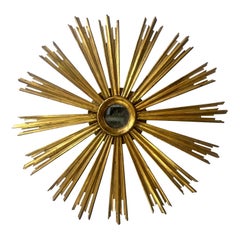 Antiker Sunburst-Spiegel des späten 19. Jahrhunderts