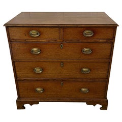 Antique George III Quality Oak Chest of Drawers
