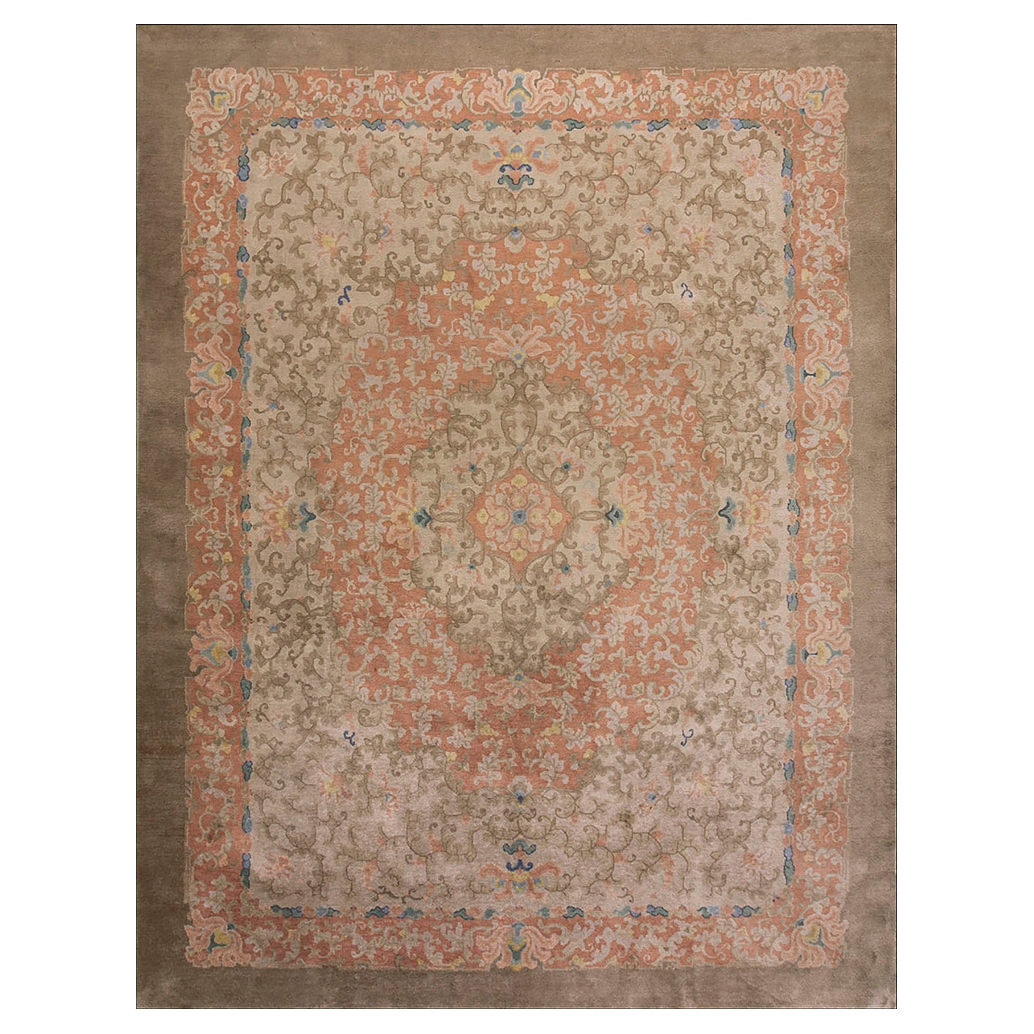 Antique Chinese Art Deco Rug, Size: 9' 0''x11' 9''