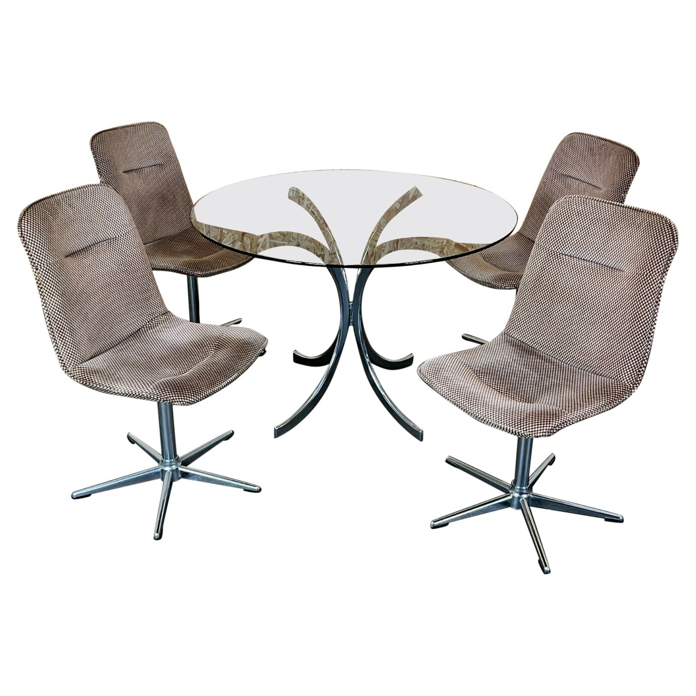 60er Jahre 70er Jahre 4x Stühle &amp; Tisch Esszimmerstühle Esstisch Design
