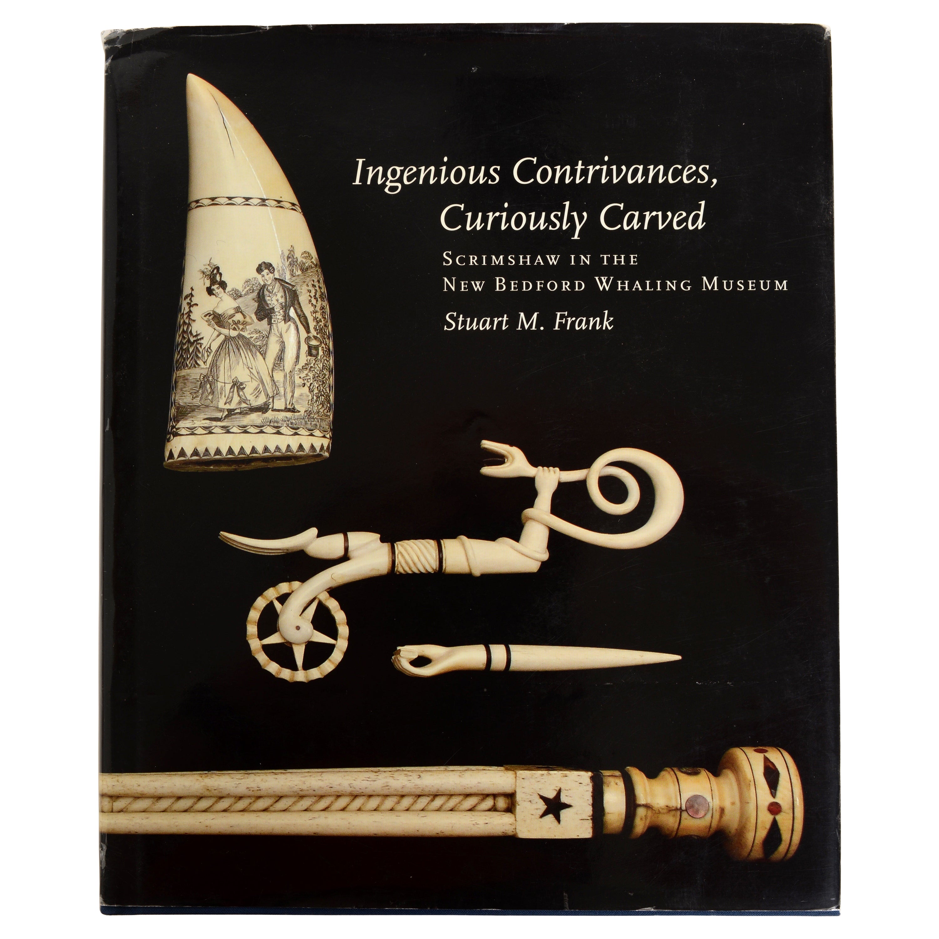 Geniale Erfindungen, kurios geschnitzte Scrimshaws, New Bedford Whaling Museum im Angebot