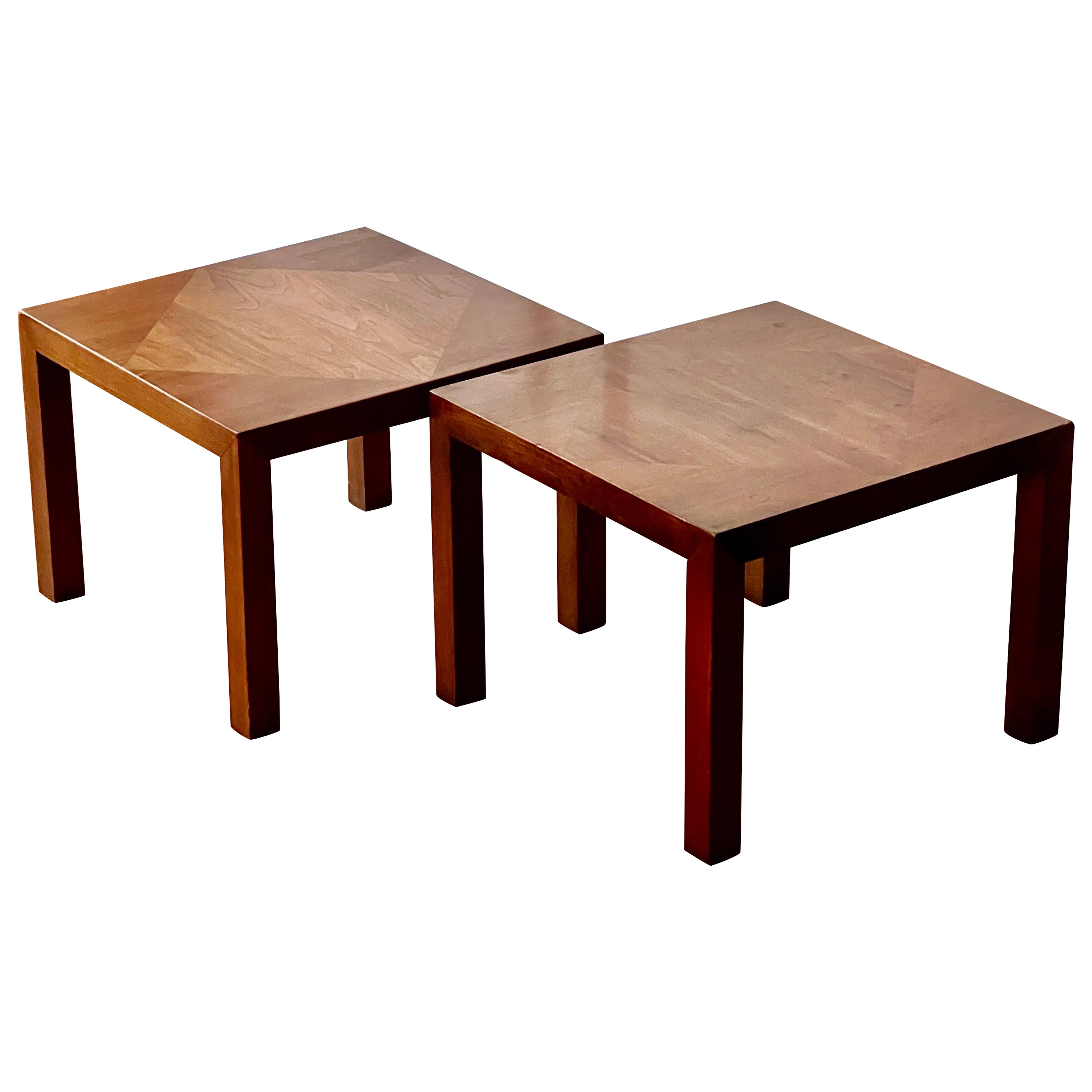 Vintage Lane Parsons Style Stackable End Tables, a Pair