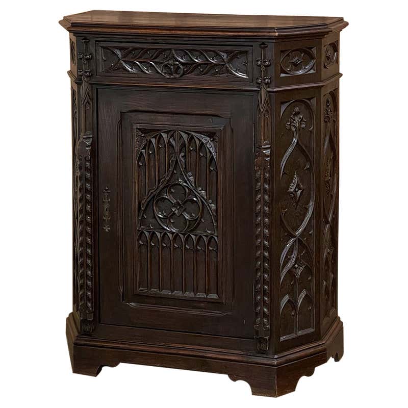 Gothic Counter Gothic Cabinet at 1stDibs