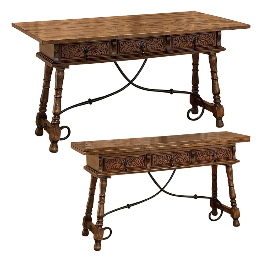 Rustic French Country Sofa Table at 1stDibs