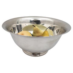 Fina Sterling Silver Centerpiece Bowl/ Wine Chiller in Mid-Century Modern Style