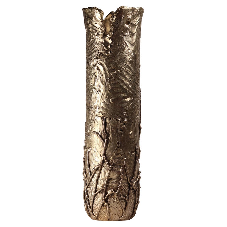 Autumn Hand Sculpted Vase by Samuel Costantini For Sale at 1stDibs