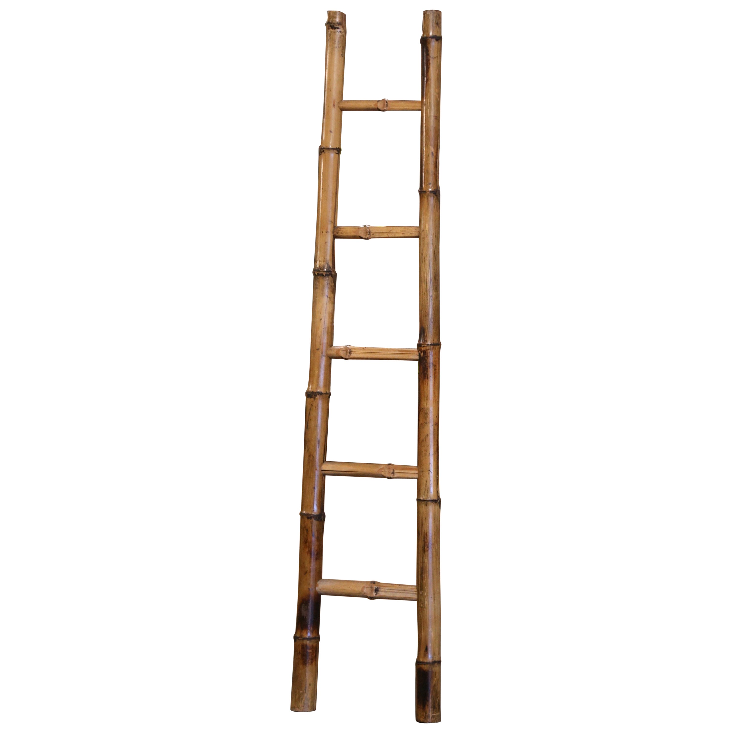 Early 20th Century French Carved Chestnut Chair Folding Step Ladder at ...