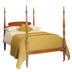 Antique Maple Federal Four Poster Bed, WD42