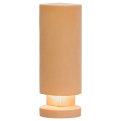Lampe de bureau en cuir Bernard Dubois & Isaac Reina